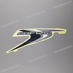 Side cowling decal, right side