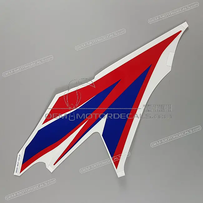 Honda CBR1000RR FIREBLADE Naklejka na prawą owiewkę środkową, prawa strona OEM 86645MGPD20ZB