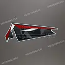 Right shroud stripe, right side lower