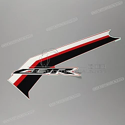 Side cowling decal, right side
