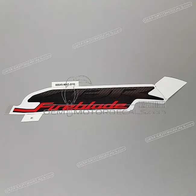 Adesivo carenatura centrale Honda CBR1000RR Fireblade, grafica carena OEM 86645MKFD10ZA