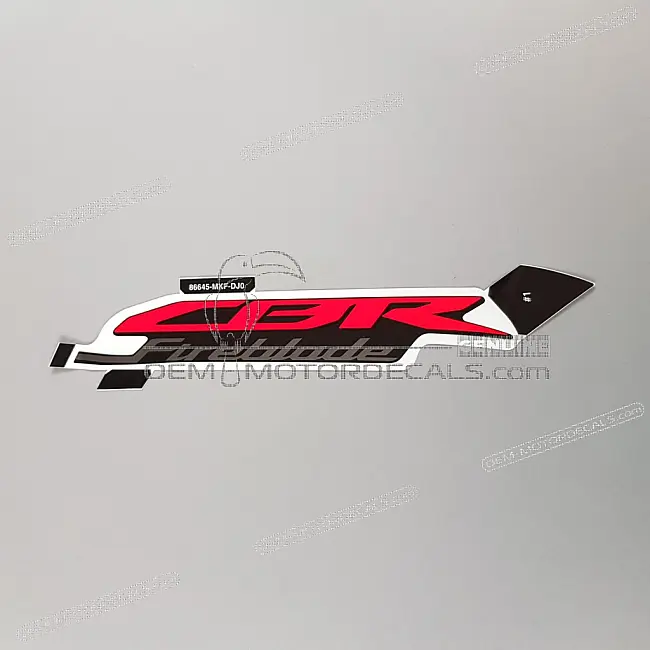 Honda CBR1000RR FIREBLADE Adesivo carenatura centrale lato destro OEM 86645MKFDJ0ZA