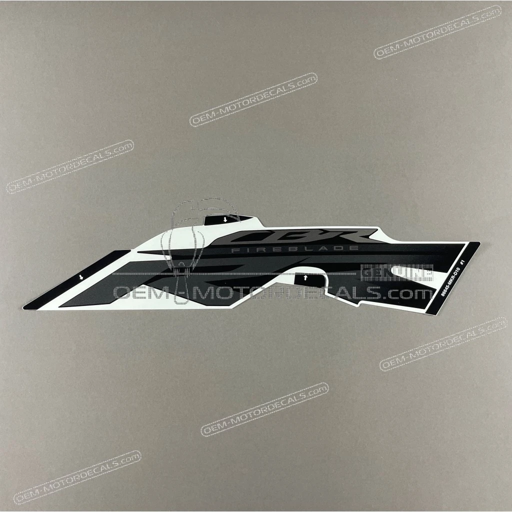 Honda CBR1000RR FIREBLADE Middenkuip sticker Rechterkant OEM 86645MKRD10ZA