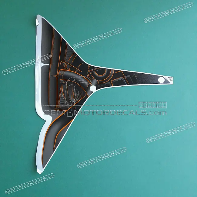 Autocollant graphique OEM Honda CBR600RR Carénage Central B Côté Gauche Numéro de pièce 86646MFJN90ZA