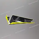 Shroud stripe, left side
