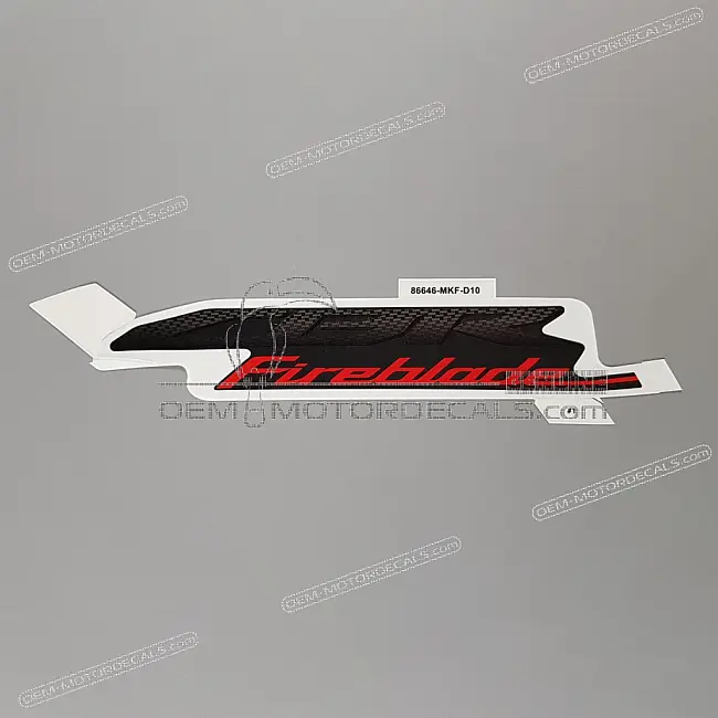 Autocollant Honda CBR1000RR Fireblade flanc carénage central gauche côté gauche OEM 86646MKFD10ZA