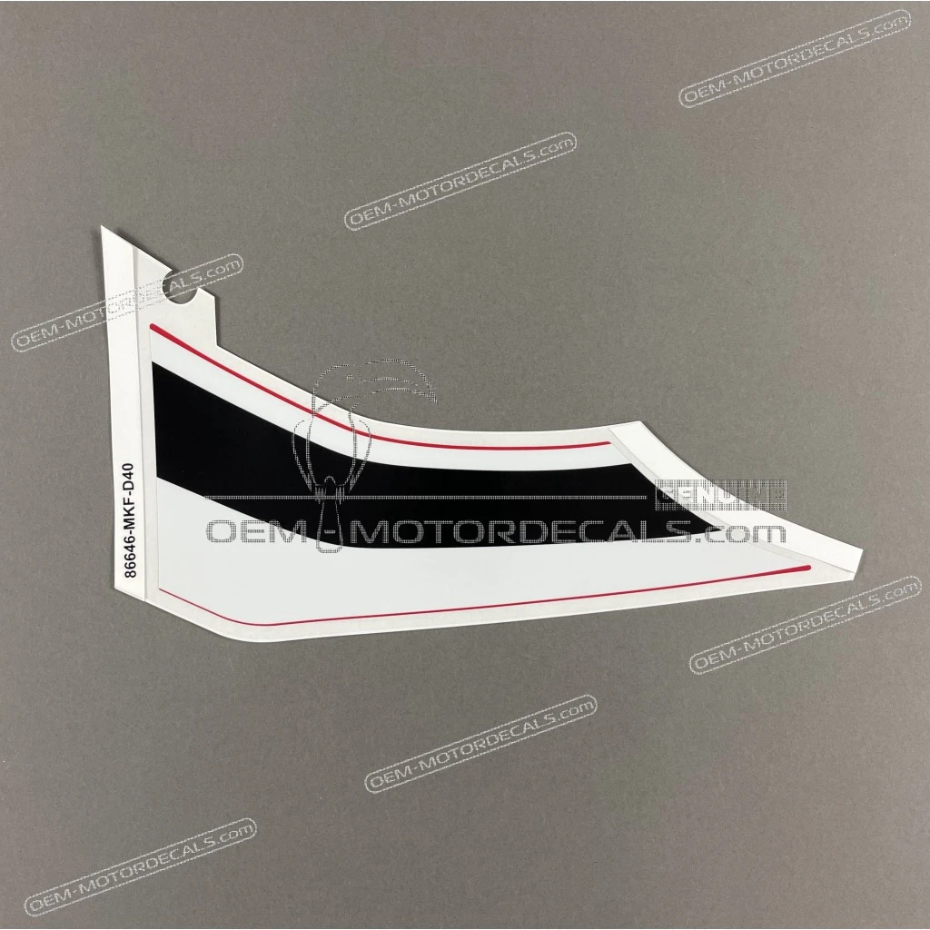 Honda CBR1000RR FIREBLADE Middle Cowl Stripe Left Side OEM 86646MKFD40ZA