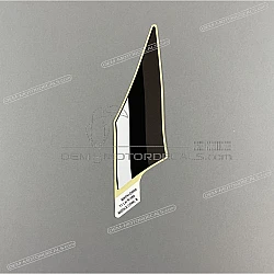Side cowling decal, left side