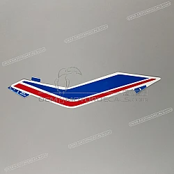 Front cowling decal, left side