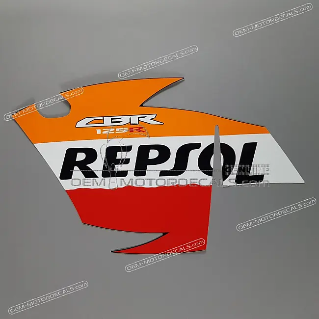 Bandeau de Carénage Central Honda CBR125R Côté Gauche OEM 86648KTYD70ZA