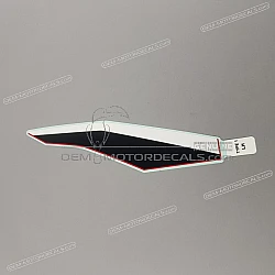 Front cowling decal, left side