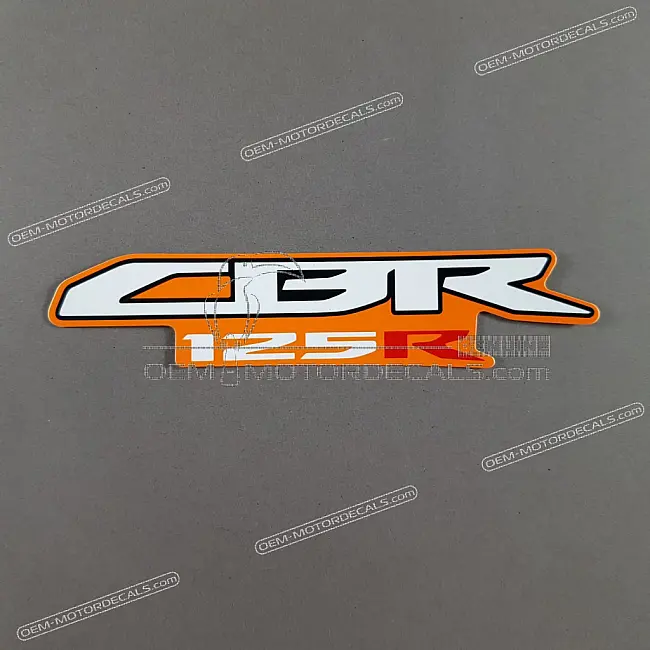Autocollant Graphique Carénage Latéral Honda CBR125R Gauche OEM 86649KTYS30ZA