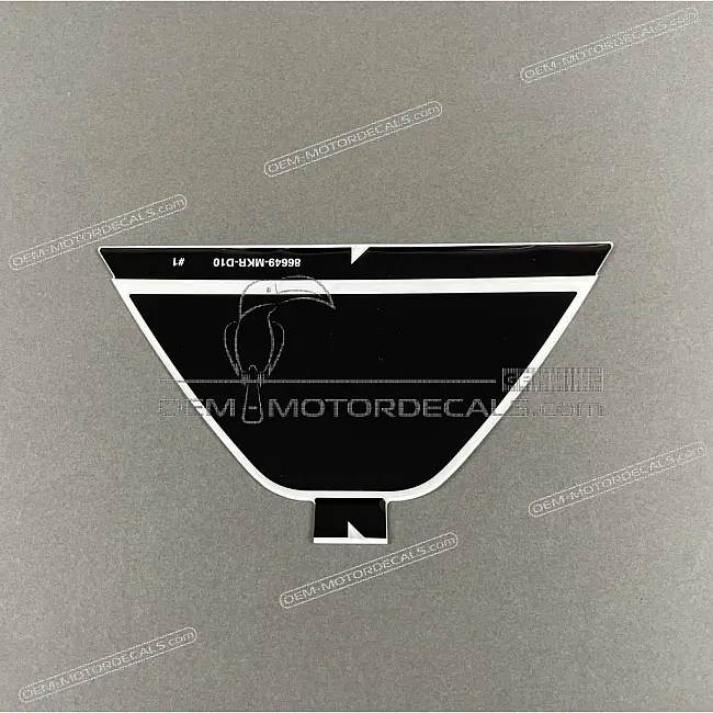 Autocollant de pare-brise Honda CBR1000RR Fireblade OEM 86649MKRD10ZA