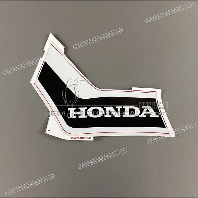 Autocollant Honda CBR1000RR FIREBLADE Sabot Moteur Gauche Graphisme Côté Gauche OEM 86652MKFD40ZA