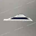 Lower fairing stripe, left side