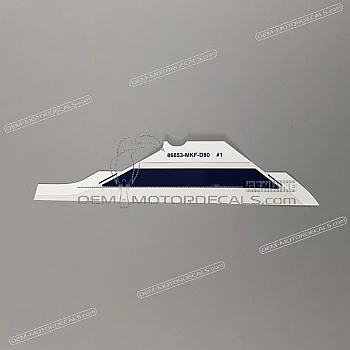 Belly pan decal, left side