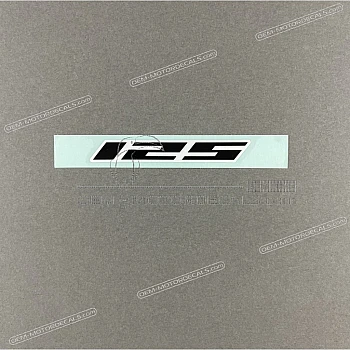 Tail cowl 125 decal
