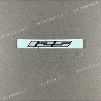 Tail cowl 125 decal