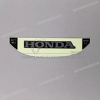 Kontpaneel sticker