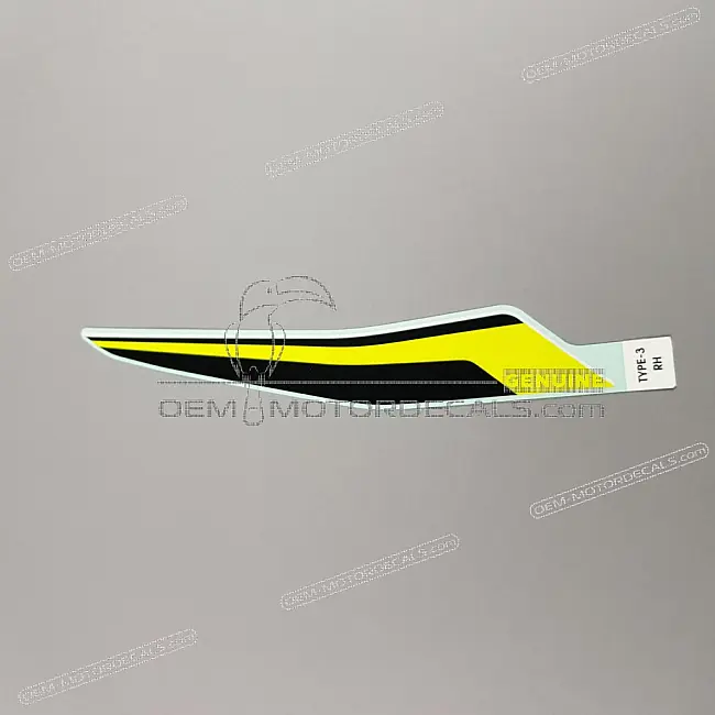 Honda CBR500R Rechte hintere Verkleidung Aufkleber rechte Seite OEM 86771MKPJ00ZA
