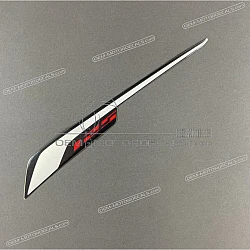 Tail cowl stripe decal, left side