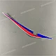Originele Honda CBR500R linker achterkuip sticker linkerkant OEM 86772MGZD20ZB fabrieksgrafiek voor achterkuip