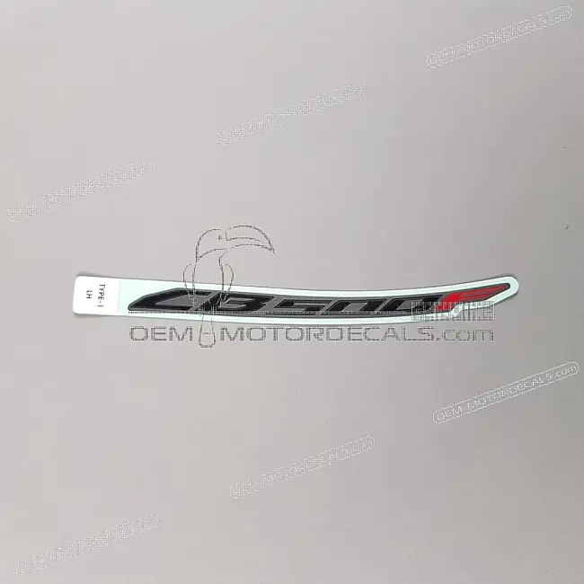 Honda CB500F Rear Cowl Honda Emblem Left Side OEM 86772MKPDE0ZB