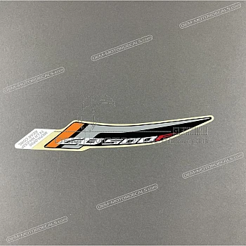 Adesivo posteriore coda carena, lato sinistro