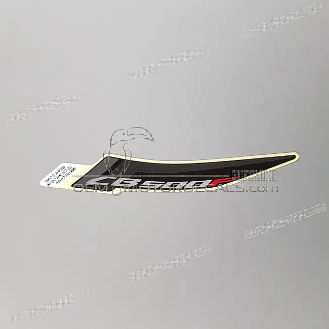 Honda CB500F Pegatina Colín Trasero Izquierdo Lado Izquierdo OEM 86772MKPDP0ZC