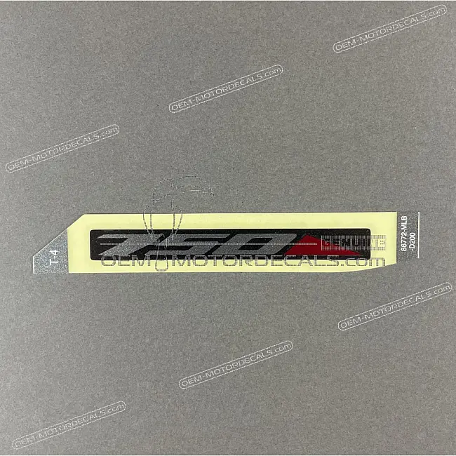Honda CB750 Hornet Adesivo Codone Posteriore Sinistro Hornet Lato Sinistro OEM 86772MLBD20ZA