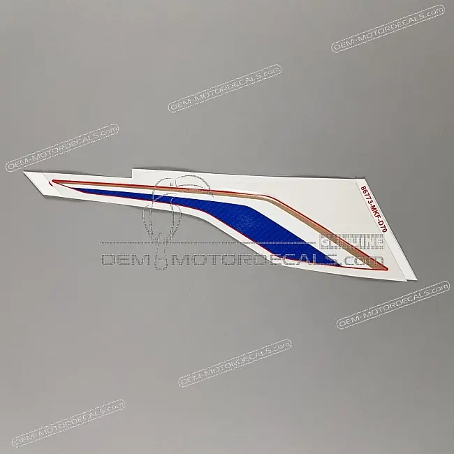Autocollant supérieur de coque arrière droit Honda CBR1000RR Fireblade OEM 86773MKFD70ZA pour restauration d'usine