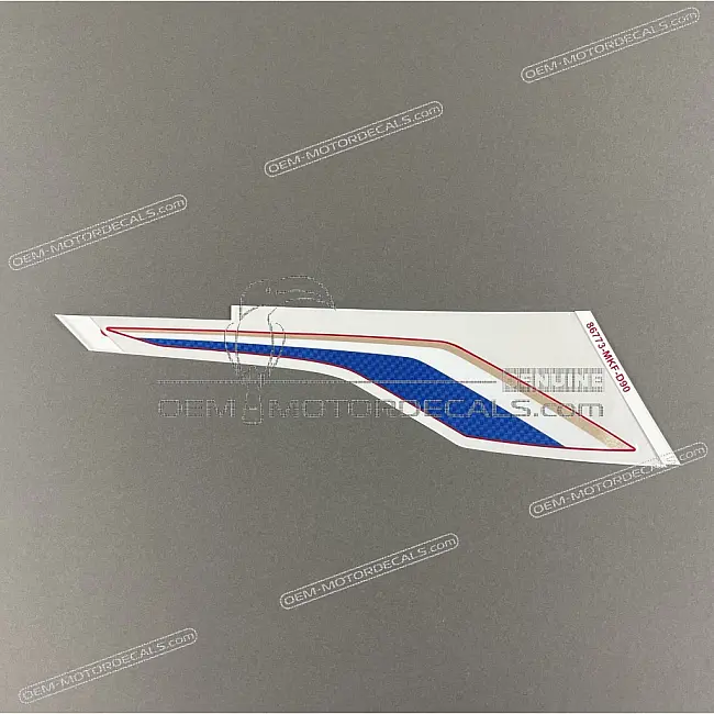 Autocollant Honda CBR1000RR Fireblade Carénage Arrière Côté Droit Supérieur OEM 86773MKFD90ZA