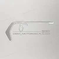 HONDA Rear cowl 500R graphic stripe, left side 86774-MJW-J00ZA