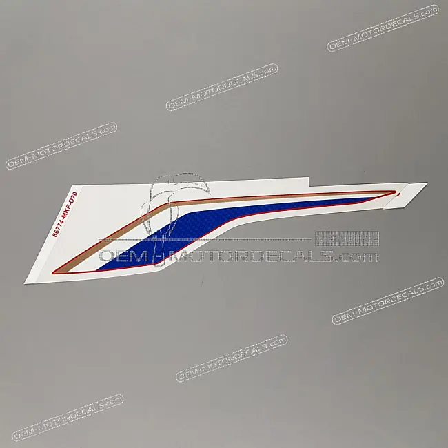 Autocollant supérieur de coque arrière Honda CBR1000RR Fireblade, côté gauche OEM 86774MKFD70ZA