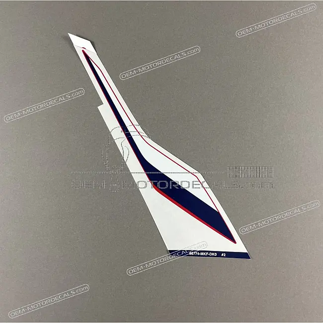 Honda CBR1000RR Fireblade Rear Cowl Upper Stripe Left Side OEM 86774MKFDK0ZA