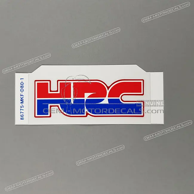 Emblema HRC para colín Honda CBR1000RR FIREBLADE OEM 86775MKFD80ZA