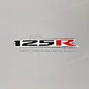 Owiewka boczna 125R emblemat, prawa strona