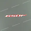 Side fairing 650F decal, left side