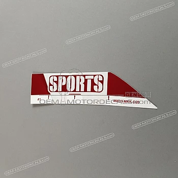 Tail cowl decal, right side