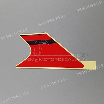 Frame cowling decal, left side