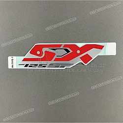 Side upper cover stripe decal, right side