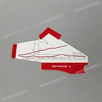 HONDA Pegatina de tapa lateral, lado derecho 86837-MKR-D90ZA