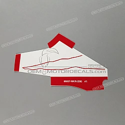 Frame cowling decal, right side