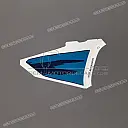 Fuel tank stripe decal, left side