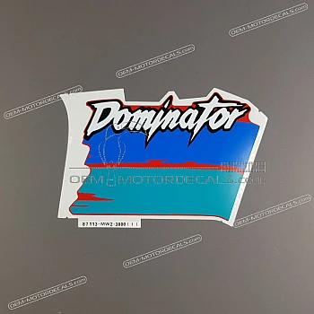 Side cowling decal, right side
