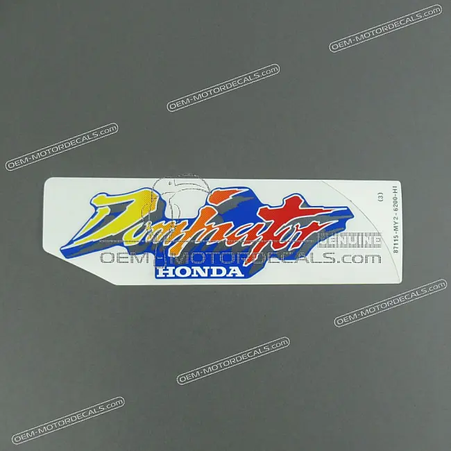 Honda NX650 Dominator Upper Fairing Graphic OEM 87115MY2620ZC