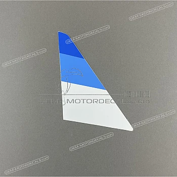 Rear shroud decal, left side