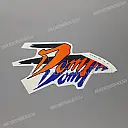 Fuel tank stripe, right side