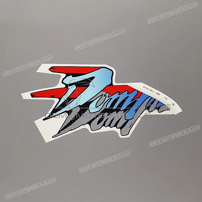 Honda NX650 Dominator Right Side Fairing Stripe Decal Right Side OEM 87116MY2700ZC