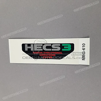 Side cowling decal